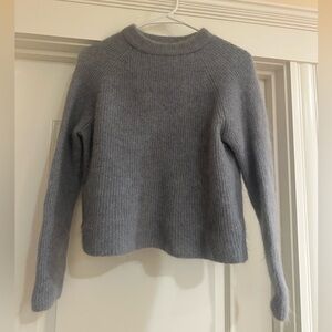 Zara Gray Crew Neck Sweater